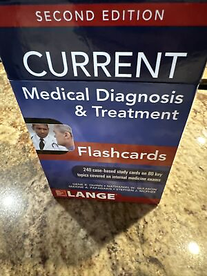 #ad CURRENT Medical Diagnosis and Treatment Flashcards 2E by Nathaniel Gleason... $15.00
