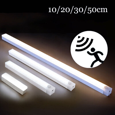 1 5 X Cabinet PIR Motion Sensing LED Night Light Closet Portable Magnetic Bar US $21.46