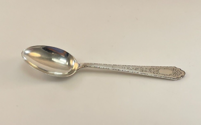 #ad Lunt Mary II Sterling Silver Oval Soup Dessert Spoon s 7 1 4quot; No Monograms $79.99