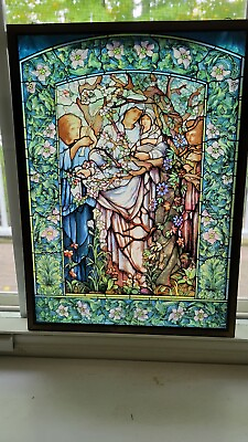 #ad Vintage Toronto Stained Glass Company Tiffany Glass Reproduction $202.99