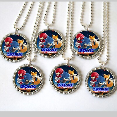 #ad Sonic 2 Movie 20 Necklaces Necklace Birthday party favors gifts for Goody Bags $19.99