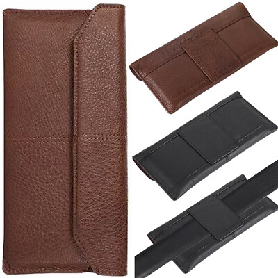 #ad Universal Belt Bag Loop Holster Pouch Genuine Leather Case Cover​ For Sony Phone $14.79