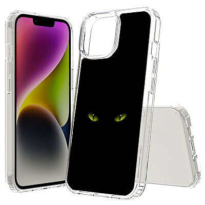 #ad For Apple iPhone 15 Series Hybrid Cover Cat Eyes Print $14.95