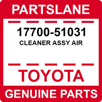 #ad 17700 51031 Toyota OEM Genuine CLEANER ASSY AIR $386.05