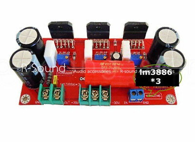#ad 1pc LM3886*3 Mono Channel Speaker Rear amp Power Amplifier Finished Board 150W $63.49