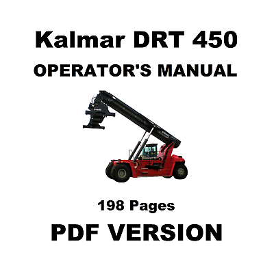 #ad Kalmar DRT 450 Container Reach Stacker Operator Operation Driver User Manual PDF AU $19.95