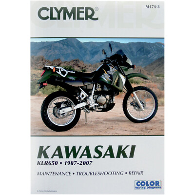 #ad CLYMER Physical Book for Kawasaki KLR650 1987 2007 M474 3 $37.69