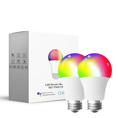 #ad Smart Light Wifi Bulb Multi Color Changing Led Bulbs that Work with Alexa $15.59