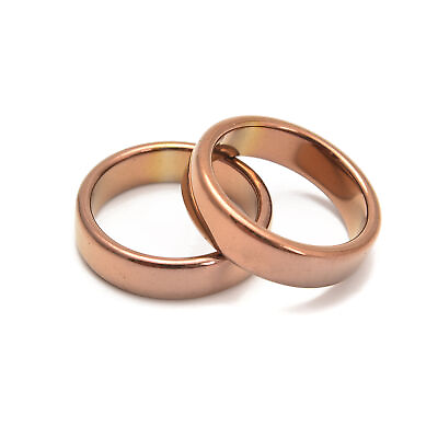 #ad Copper Hematite Band Ring Basic Ring for Men and Women Flat Ring Sold 1 piece $4.99