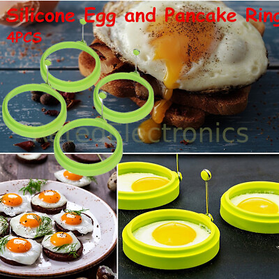 #ad New Silicone Egg Fried Mold Ring Pancake Maker Convenient Kitchen Cooking Tool $6.74