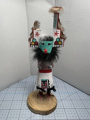 #ad Navajo Kachina Doll Laguna Corn Dancer Signed PLEASE READ $30.00