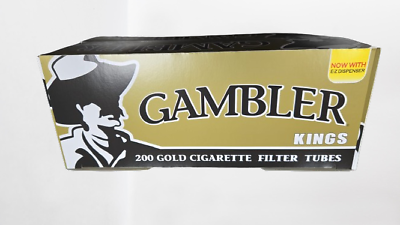 #ad 2x Boxes Gambler Gold King Size 400 Filter Tubes pack of 2 $14.99