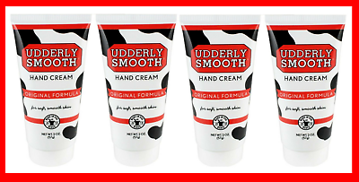 #ad 4 UDDERLY SMOOTH Lightly Scented Hand Cream Moisturizer Lotion 2 oz Travel NEW $16.84