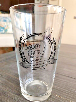 #ad Moby Dick Brewing Co. Pint Beer Glass quot;We#x27;re Brewing Historyquot; Vintage $12.99