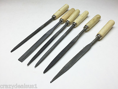 #ad Set of 6 pcs Quality Locksmith Lapidary Ceramic tool Needle Files 7quot; $10.96