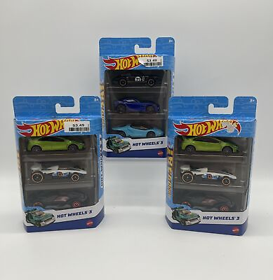 #ad Hot Wheels 2023 Car 3 Pack Exclusive Porsche 911 GT2 amp; Green Civic Lot Of 3 $25.50