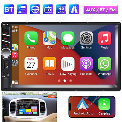 #ad Universal 7quot; Double 2 DIN Car MP5 Player Bluetooth Touch Screen FM Stereo Radio $19.79