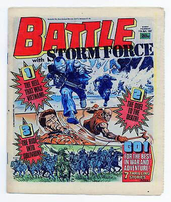 #ad Battle Storm Force Apr 11 1987 VF 8.0 $4.70