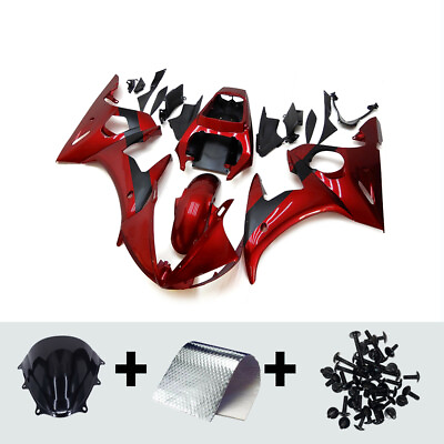 #ad Candy Red Bodywork For Yamaha YZF600 R6 2003 2004 2005 R6S #x27;06 09 Fairing Kit $429.65