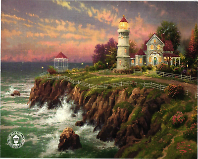 #ad Thomas Kinkade Victorian Light Seaside Memories Dealer Promotional Print Card $8.95