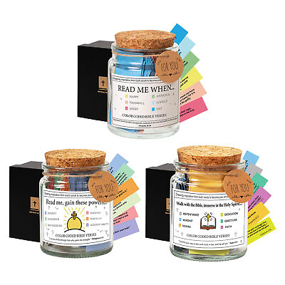 #ad Bible Verses in a Jar Verse Cards Scripture for Emotions and Feelings Gift $21.01