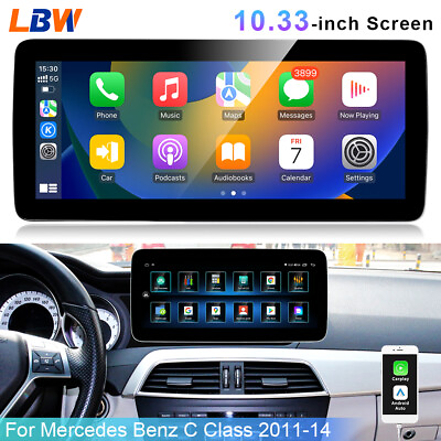 #ad Car GPS 10.33#x27;#x27; Android Dash BT Media Headunit For Mercedes Benz C Class 2011 14 $435.35