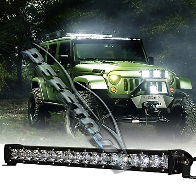 #ad Slim 25 inch LED Bar Light Single Row Combo Offroad Driving Truck UTE 4WD Pickup $99.00