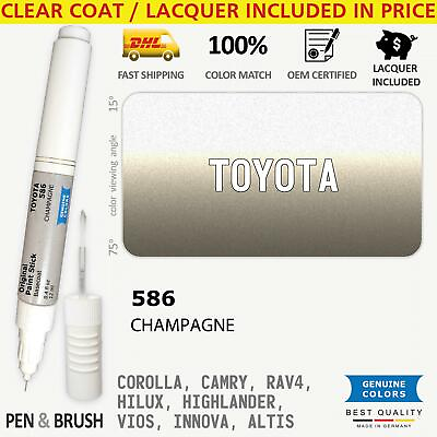 #ad 586 Touch Up Paint for Toyota Gray COROLLA CAMRY RAV4 HILUX HIGHLANDER VIOS INNO $14.99