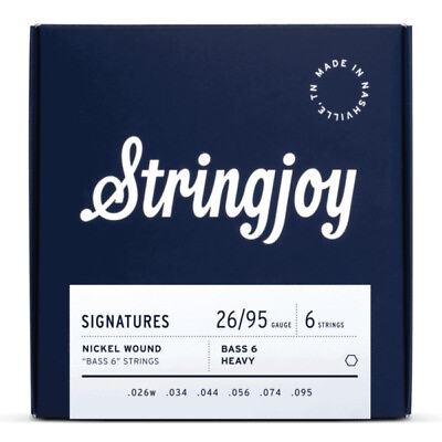 #ad Stringjoy Balanced Nickel Wound Bass VI Strings Heavy 26 95 $18.90