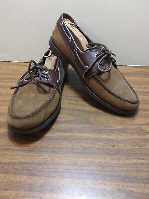#ad Sperry Top Sider Two Tone Of Brown Size 10.5 M Oxford $40.00
