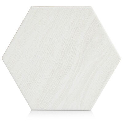 #ad Industry Tile 8x10 Woodside Hex Porcelain White Floor Wall Tile 9.9 Sq. ft box $6.00