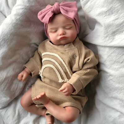 #ad Lifelike Reborn Doll Baby Girl Realistic Rosalie Sleeping Newborn Kids XMAS GIFT GBP 49.99