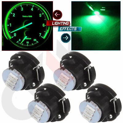 #ad 4x Green T5 Neo Wedge SMD LED Light Instrument Climate Heater Control Lamps Bulb $7.69