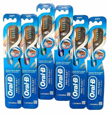 #ad 12 Pack Oral B Pro Flex Expert Clean SOFT Bristle Toothbrush 38 Sft $24.99
