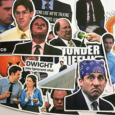 20 The Office Show Stickers Dwight Jim Stanley Michael Creed and More $4.99