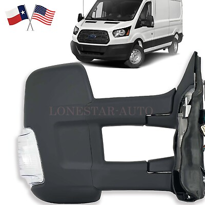 #ad FIT FORD TRANSIT 2015 2022 PASSENGER RIGHT POWERED MIRROR EXTENDED LONG ARM SIGN $107.96