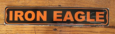 #ad Metal Street Sign Iron Eagle 3quot;x18quot; Harley Bar Decor Made in USA $9.99