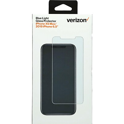 #ad Retina Protection Blue Light Glass Screen Protector by Verizon for iPhone Xs Max $6.99