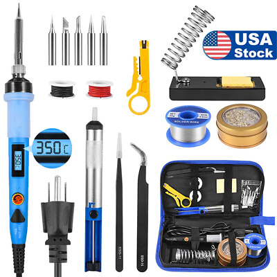#ad 80W Electric Soldering Iron Welding Gun Tool Kit Solder Wire Desoldering Pump US $12.99