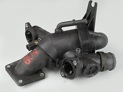 #ad 2007 2009 Jaguar Xk 4.2L Thermostat Housing Cooling Water Engine 6R838594aa $152.99