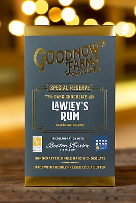 #ad Goodnow Farms Special Reserve Ecuador 77% Dark Chocolate Bar with Lawley’s Rum $256.99