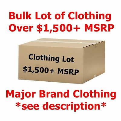 #ad #ad $1500 Bulk Wholesale Lot Mostly Women#x27;s Clothing Designer Brand Names $139.99