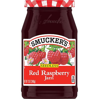#ad Smucker#x27;s Seedless Red Raspberry Jam 12 Ounce Pack of 6 $33.99