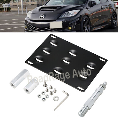 Front Bumper Tow Hook Hole Eye License Mount Bracket For 10 13 MazdaSpeed 3 $23.99