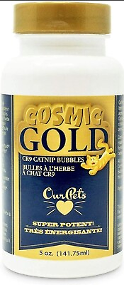 #ad Cosmic GOLD Liquid Catnip Bouncy Bubbles By Ourpets Savory Scent 5 oz Cat Toy $9.99