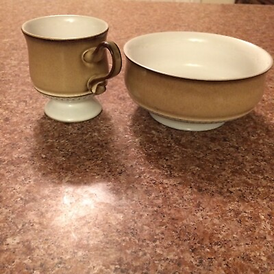 #ad vintage Stoneware Denby Bowl And Cup $20.00