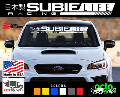 #ad fits Subaru wrx impreza outback forester sti wheels windshield decal sticker $26.99