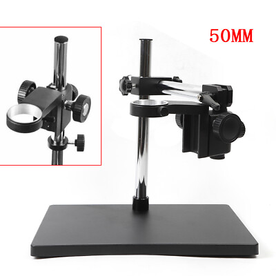 #ad Microscope Large Stereo Boom Table Stand 50mm Ring Heavy Duty Holder Adjustable $80.00