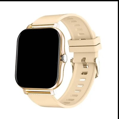 #ad Smartwatch Android Phone 1.44quot; Color Screen Full Touch Custom Gold $29.99