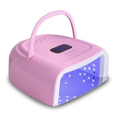 #ad Rechargeable LED Gel Nail Lamp60W Cordless UV Led Nail Light Nail Dryer Pink $88.85